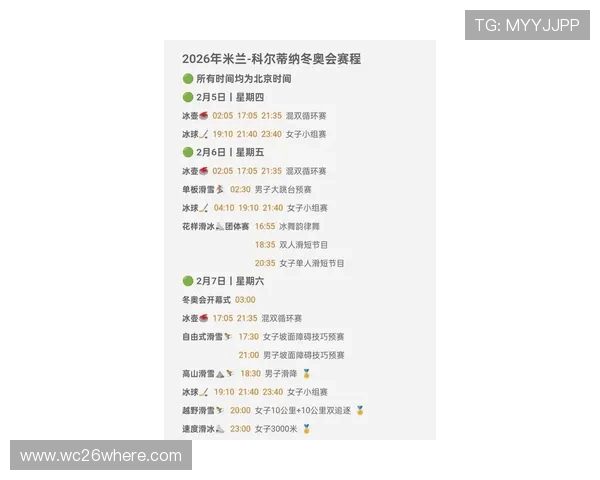 2026年世界杯决赛赛程表更新，涵盖各阶段比赛时间和重要赛事安排